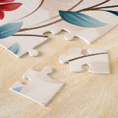 Elegante botanische bloemige tak legpuzzel (Zijkant)