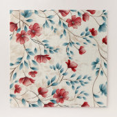 Elegante botanische bloemige tak legpuzzel (Horizontaal)