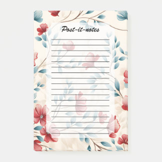 Elegante botanische bloemige tak post-it® notes