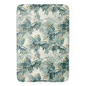 Elegante  botanische bloemillustratie badmat (Voorkant Verticaal)