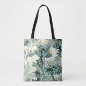Elegante  botanische bloemillustratie tote bag (Voorkant)