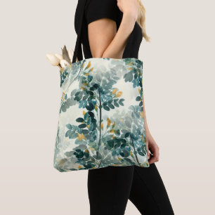 Elegante  botanische bloemillustratie tote bag