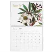 Elegante  botanische bloemillustraties kalender (Feb 2027)