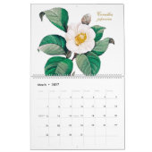 Elegante  botanische bloemillustraties kalender (Mar 2027)