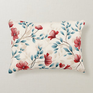 Elegante botanische bloemtak accent kussen