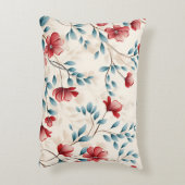 Elegante botanische bloemtak accent kussen (Achterkant (Verticaal))