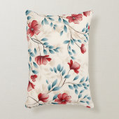 Elegante botanische bloemtak accent kussen (Voorkant(Verticaal))