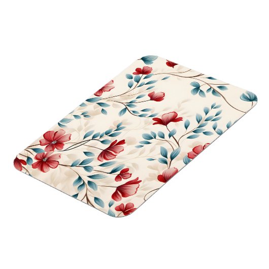 Elegante botanische bloemtak magneet (Linkerzijde)