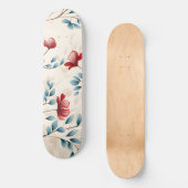 Elegante botanische bloemtak persoonlijk skateboard (Voorkant)