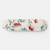 Elegante botanische bloemtak persoonlijk skateboard (Horizontaal)