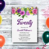 Elegante Botanische Bloom Rozen Bloemen 20e Verjaa Kaart