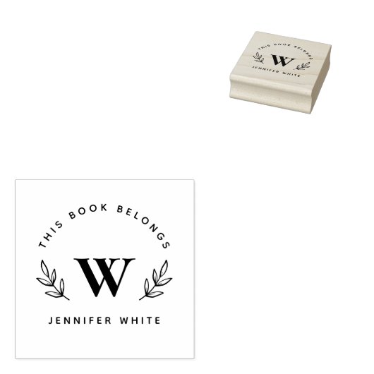 Elegante & Botanische Boeken "Uit De Bibliotheek V Rubberstempel (Gestempeld)