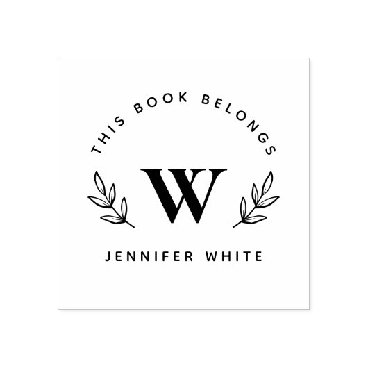 Elegante & Botanische Boeken "Uit De Bibliotheek V Rubberstempel (Afrduk)