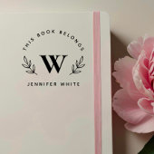 Elegante & Botanische Boeken "Uit De Bibliotheek V Rubberstempel