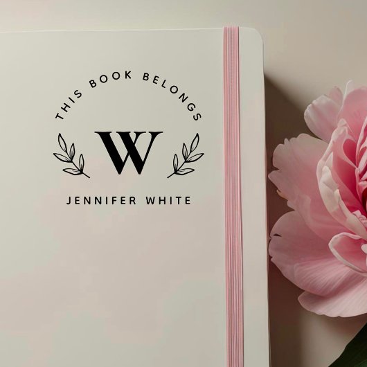 Elegante & Botanische Boeken "Uit De Bibliotheek V Rubberstempel