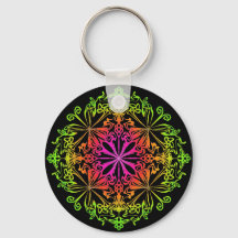 Elegante botanische boho kleurrijke mandala