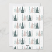 Elegante Botanische Boho Vreugde Kerstboom Feestdagenkaart (Achterkant)
