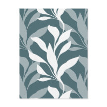 Elegante botanische bosgroene bladschikking in Gra