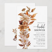 Elegante botanische bruidsdouche kaart (Voorkant / Achterkant)