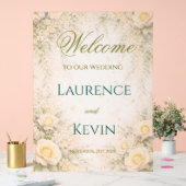 Elegante botanische bruiloft acryl bord (Huwelijk)