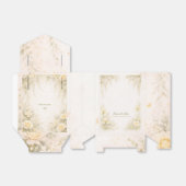 Elegante botanische bruiloft bedankdoosjes (Uitgevouwen)