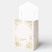 Elegante botanische bruiloft bedankdoosjes (Geopend)