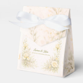 Elegante botanische bruiloft bedankdoosjes