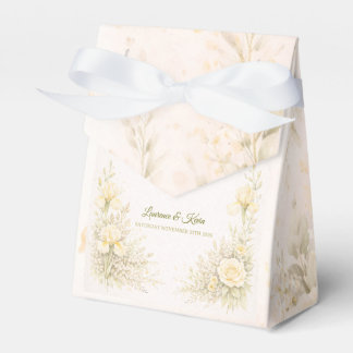 Elegante botanische bruiloft bedankdoosjes
