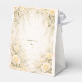 Elegante botanische bruiloft bedankdoosjes (Achterkant)