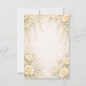 Elegante botanische bruiloft bedankkaart (Achterkant)