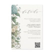 Elegante  Botanische Bruiloft Details QR-code