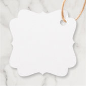 Elegante Botanische bruiloft gunst dank u Labels (Achterkant)