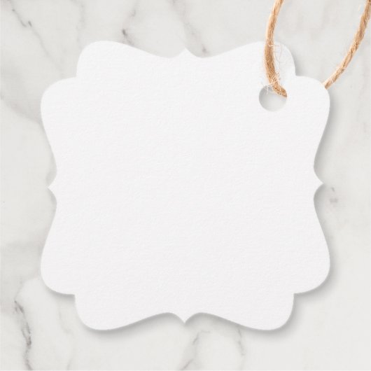 Elegante Botanische bruiloft gunst dank u Labels (Achterkant)