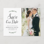 elegante botanische bruiloft met uitzondering van briefkaart (Voorkant)