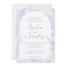 Elegante Botanische Bruiloft Uitnodiging