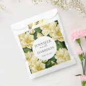 Elegante, botanische bruiloft uitnodiging bedankzakje (Gezegeld)