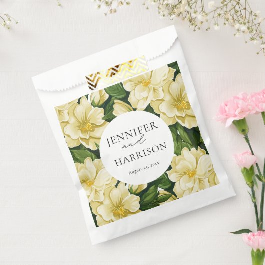 Elegante, botanische bruiloft uitnodiging bedankzakje (Gezegeld)