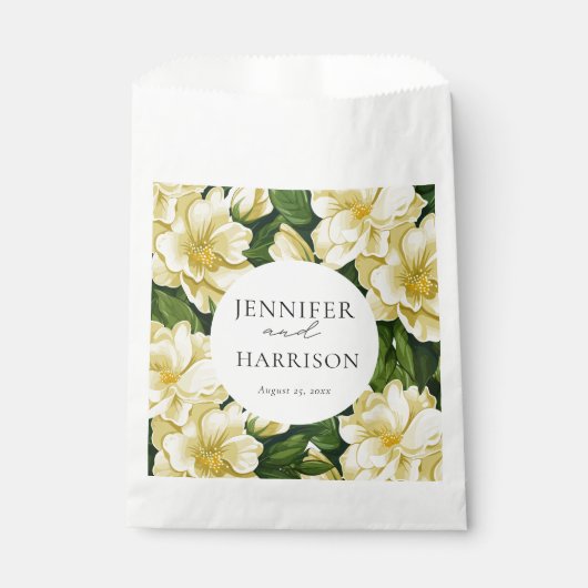 Elegante, botanische bruiloft uitnodiging bedankzakje (Voorkant)