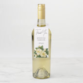 Elegante, botanische bruiloft uitnodiging flessenhanger (Op fles)