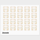 Elegante botanische bruiloft vierkante sticker (Vel)