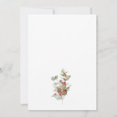 Elegante botanische bruiloftsdouche-uitnodiging kaart (Achterkant)
