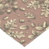 Elegante botanische  bruine eikenbladeren eikels tafelkleed (Gekanteld)