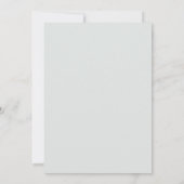 Elegante botanische chic groene bloemige bruiloft save the date (Achterkant)