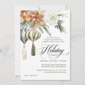 Elegante Botanische Corporate Holiday Party Kaart (Voorkant)