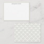 Elegante Botanische Custom Gift Enclosure Kaart Notitiekaartje (Voorkant / Achterkant)