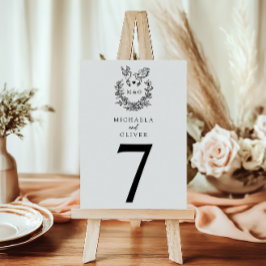 Elegante Botanische Duiven Bruidspaar Beginletters Kaart