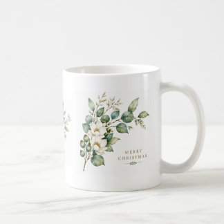 Elegante botanische Eucalyptus Kerstmoker Koffiemok