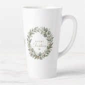 Elegante botanische eucalyptus latte mok (Rechts)