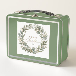 Elegante botanische Eucalyptus metalen lunchbox