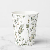 Elegante botanische eucalyptus papieren beker (Links)